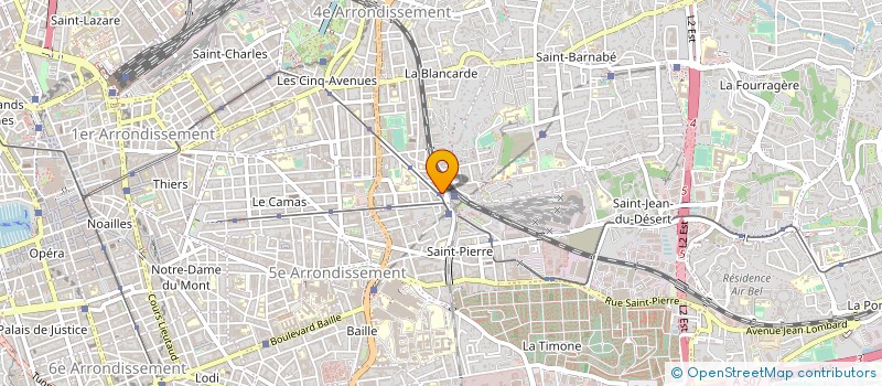 localisation de l'entreprise 81 AV FOCH à MARSEILLE 4EME
