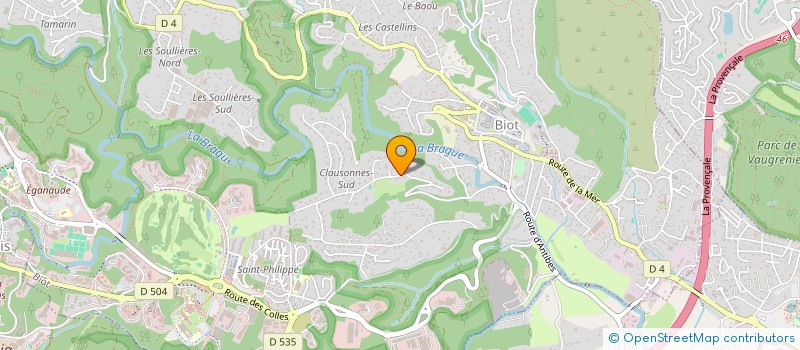 localisation de l'entreprise 81 AVENUE DES PINS  BIOT