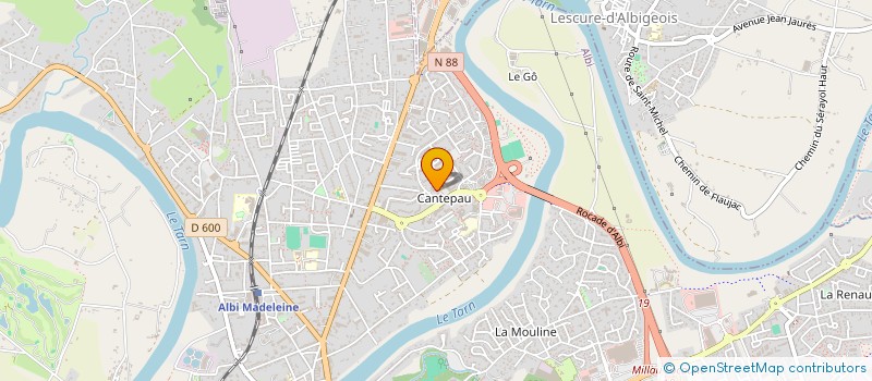 localisation de l'entreprise 81 CONSTRUCTIONS à ALBI