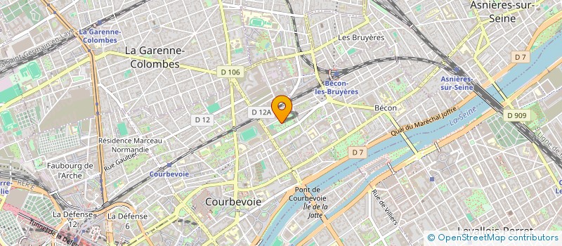 localisation de l'entreprise 81 FEMMES à COURBEVOIE