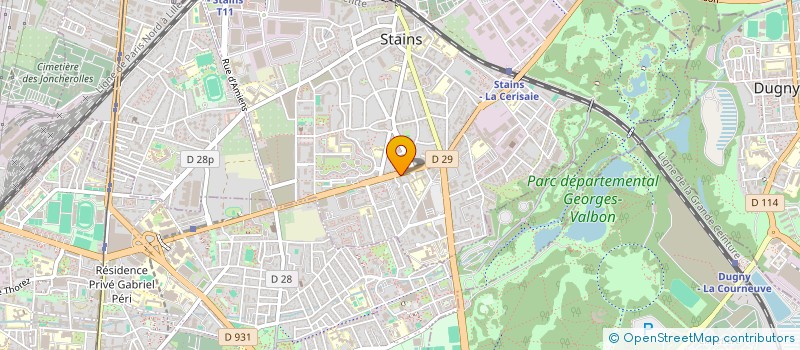 localisation de l'entreprise 810 172 049 à STAINS