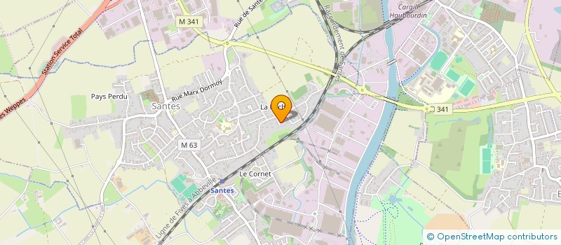 localisation de l'entreprise 810 180 901   SANTES