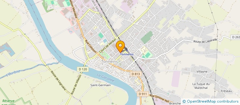 localisation de l'entreprise 810 234 476 à TONNEINS