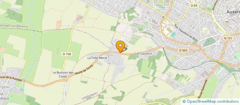localisation de l'entreprise 810 361 840 à AUXERRE
