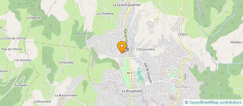 localisation de l'entreprise 810 426 502 à SORBIERS