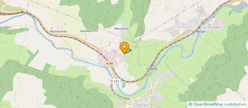 localisation de l'entreprise 810 638 221   CHANAC