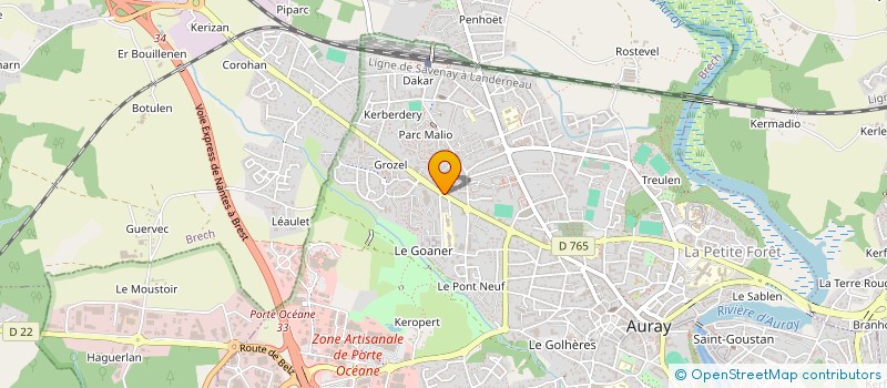 localisation de l'entreprise 810 706 192  à AURAY