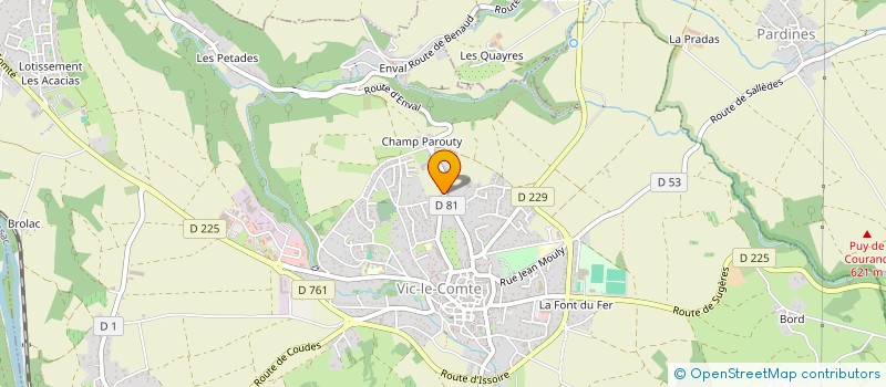 localisation de l'entreprise 810 707 059   VIC-LE-COMTE