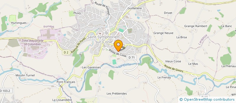 localisation de l'entreprise 810 718 395   SAINT-SYMPHORIEN-SUR-COISE
