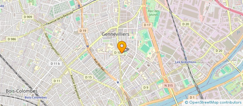 localisation de l'entreprise 810 733 865   GENNEVILLIERS