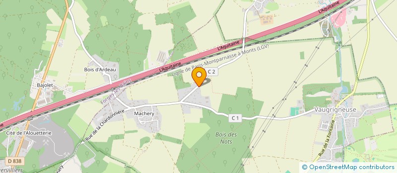 localisation de l'entreprise 810 770 206   VAUGRIGNEUSE