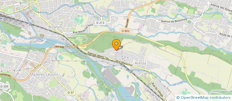 localisation de l'entreprise 810 825 158  à BIZANOS