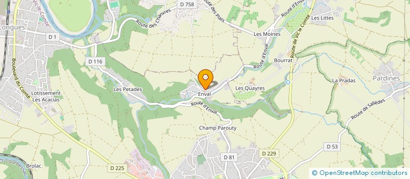 localisation de l'entreprise 810 985 580   PAYS DE BELVES