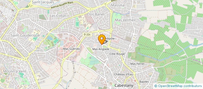 localisation de l'entreprise 810 LOUIS BLANC  CABESTANY