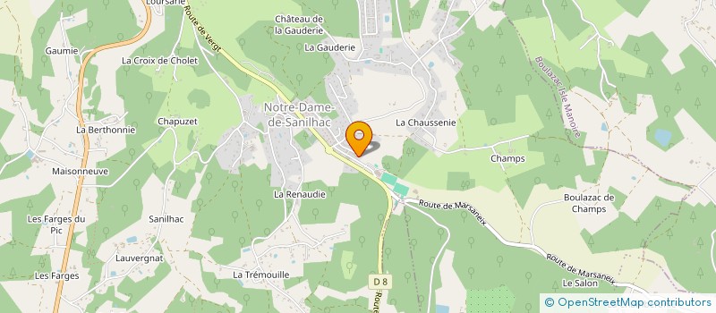 localisation de l'entreprise 811 017 326   COULOUNIEIX-CHAMIERS