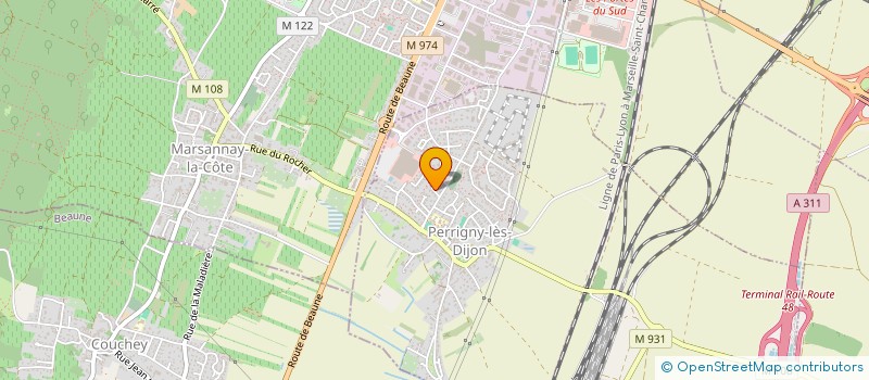 localisation de l'entreprise 811 074 459   COUCHEY