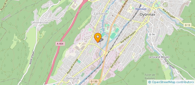 localisation de l'entreprise 811 105 477 à BELLIGNAT