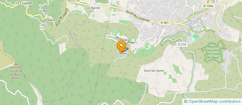 localisation de l'entreprise 811 267 905   LES VANS