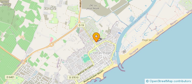 localisation de l'entreprise 811 278 118 à VALRAS-PLAGE