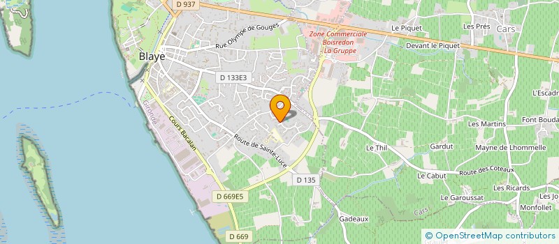 localisation de l'entreprise 811 289 024  à BLAYE