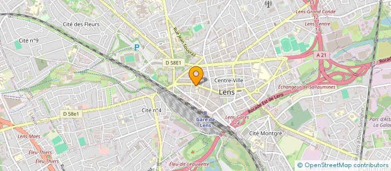 localisation de l'entreprise 811 521 202   LENS