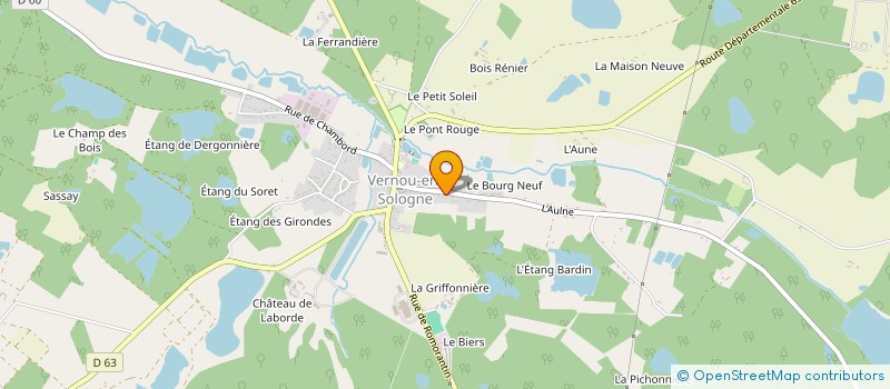 localisation de l'entreprise 811 600 717 à VERNOU-EN-SOLOGNE