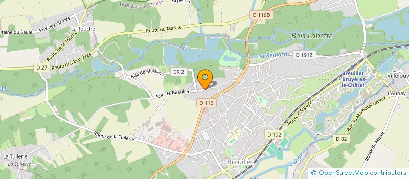 localisation de l'entreprise 811 760 792 à BREUILLET
