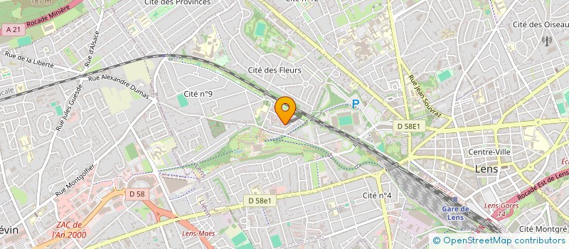 localisation de l'entreprise 811 870 716   LENS