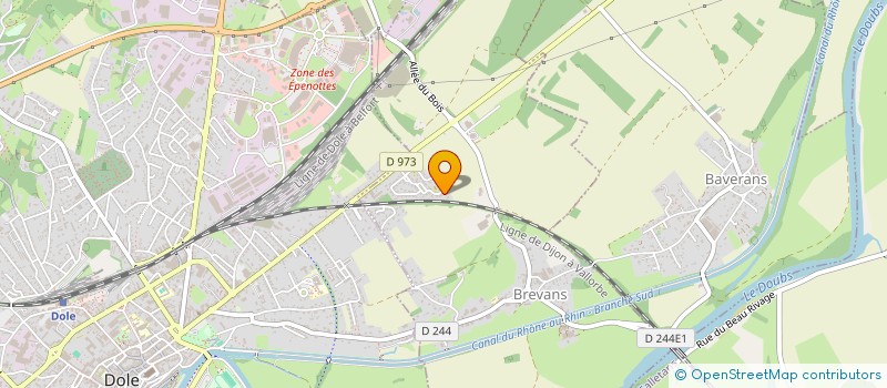localisation de l'entreprise 811 884 618  à DOLE