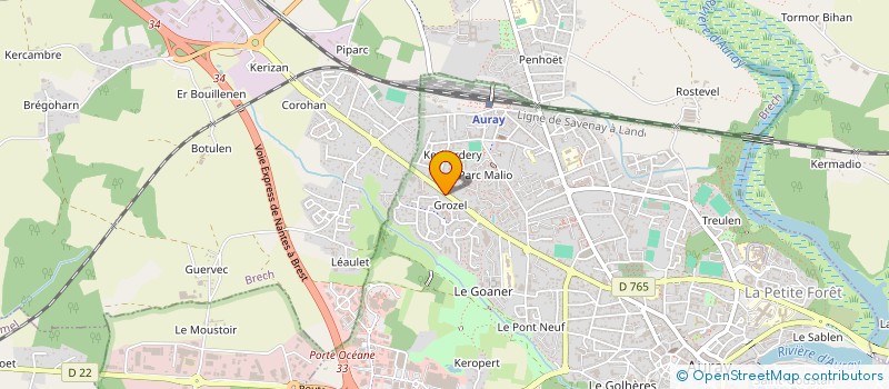 localisation de l'entreprise 812 301 695  à AURAY