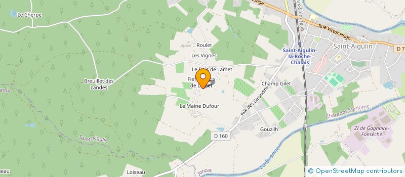 localisation de l'entreprise 812 580 819   SAINT-AIGULIN