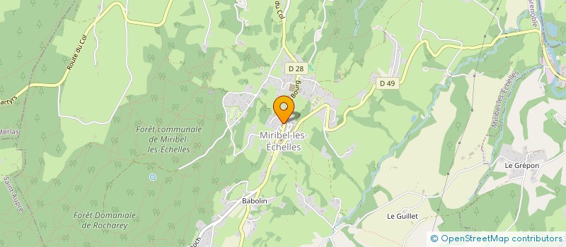 localisation de l'entreprise 812 612 729   MIRIBEL-LES-ECHELLES