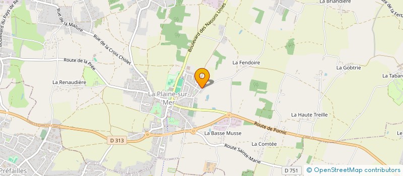 localisation de l'entreprise 812 632 818 à LA PLAINE-SUR-MER