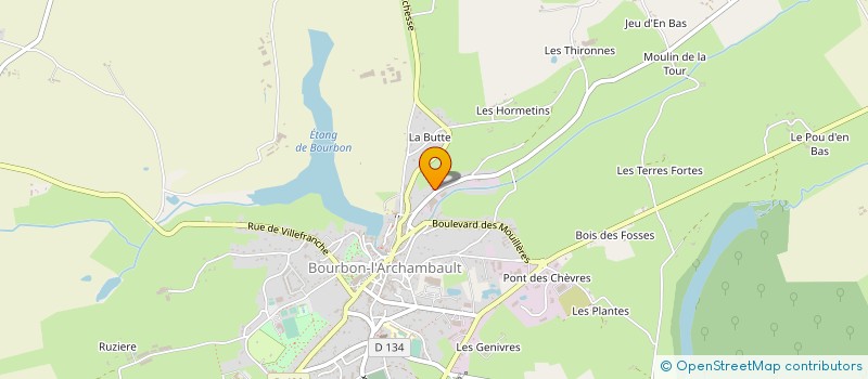 localisation de l'entreprise 812 666 774   BOURBON-L'ARCHAMBAULT