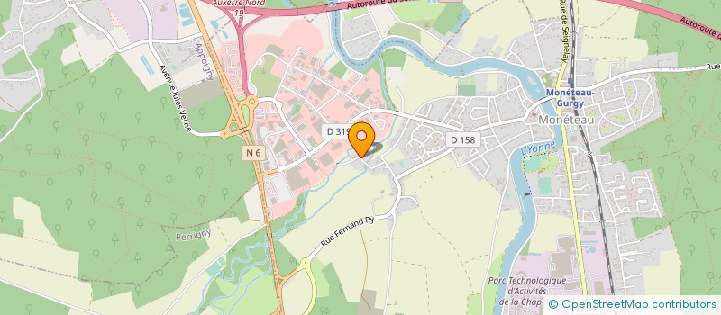 localisation de l'entreprise 812 725 349  à MONETEAU