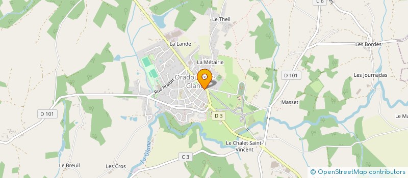 localisation de l'entreprise 812 807 709 à ORADOUR-SUR-GLANE