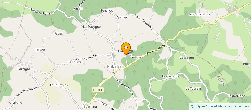 localisation de l'entreprise 812 995 512   BALADOU