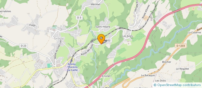 localisation de l'entreprise 813 174 208   GROISY