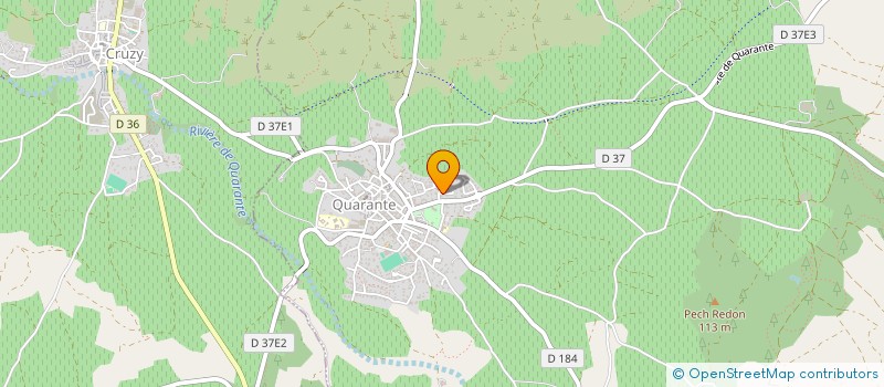 localisation de l'entreprise 813 512 282   QUARANTE