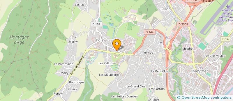 localisation de l'entreprise 813 642 634   POISY