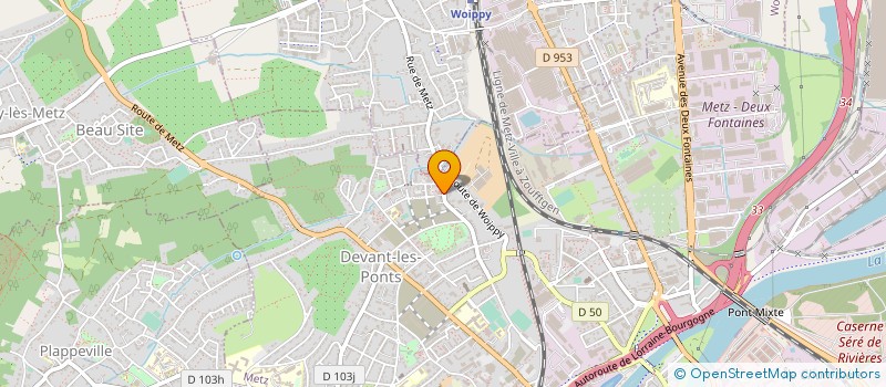 localisation de l'entreprise 813 852 324   METZ