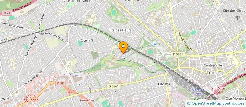 localisation de l'entreprise 813 888 526   LENS