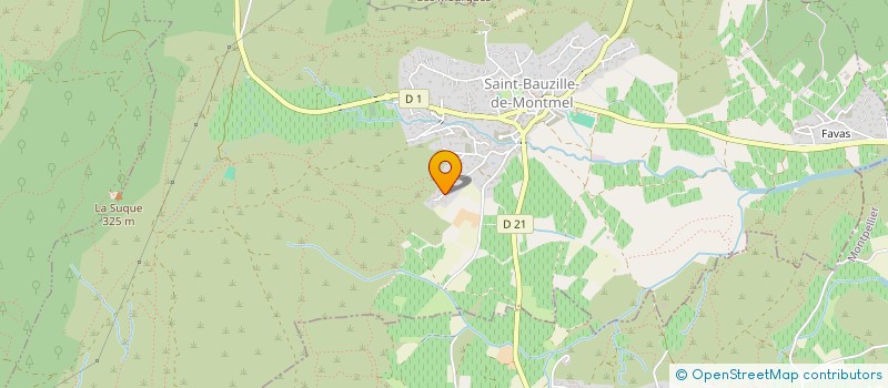 localisation de l'entreprise 813 925 427   SAINT-BAUZILLE-DE-MONTMEL