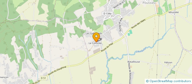 localisation de l'entreprise 814 470 878   BELLEGARDE-POUSSIEU