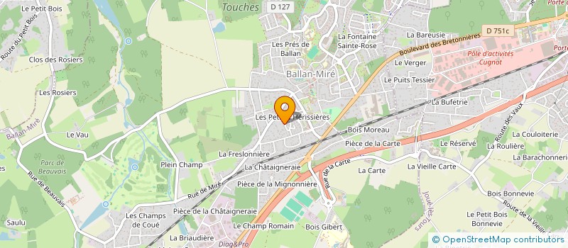 localisation de l'entreprise 814 475 455   BALLAN-MIRE