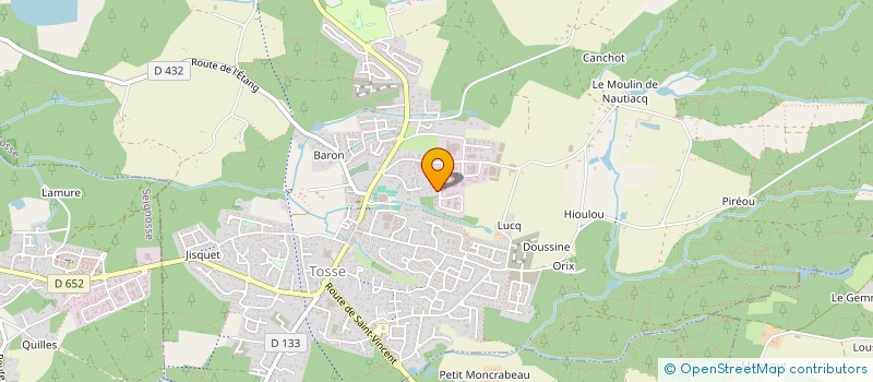 localisation de l'entreprise 814 544 573   TOSSE