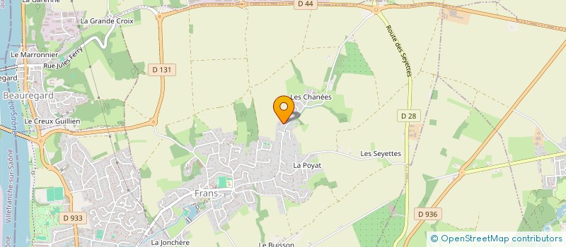 localisation de l'entreprise 814 576 492 à FRANS