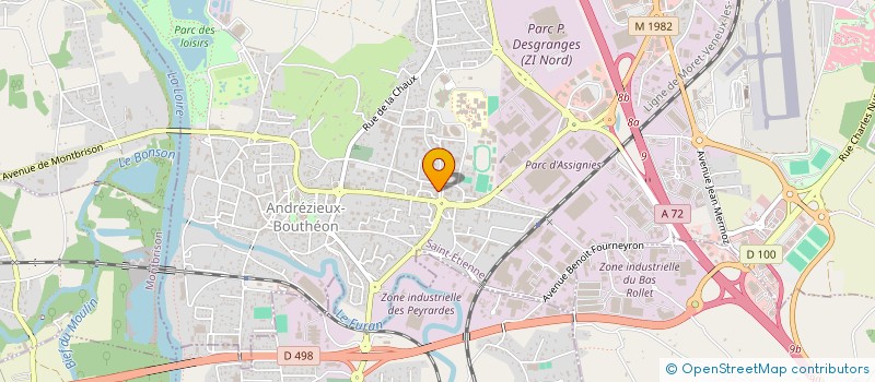 localisation de l'entreprise 814 584 371   ANDREZIEUX-BOUTHEON