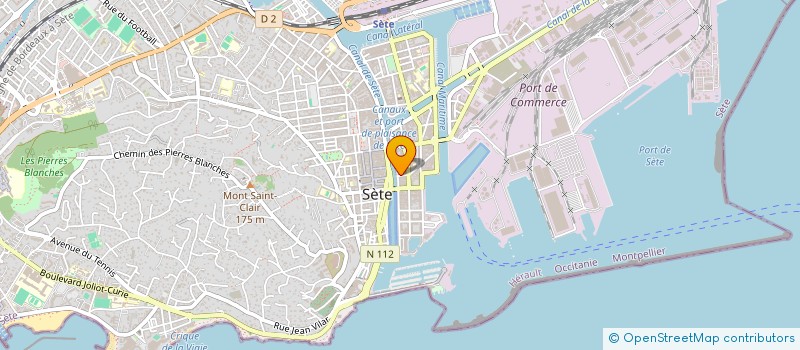 localisation de l'entreprise 814 725 412   SETE