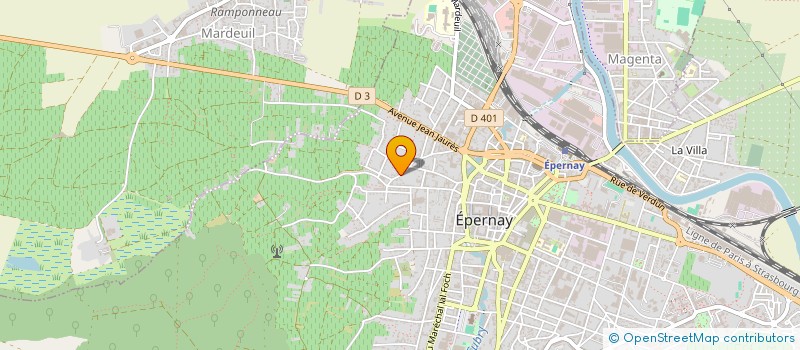 localisation de l'entreprise 814 727 467 à EPERNAY